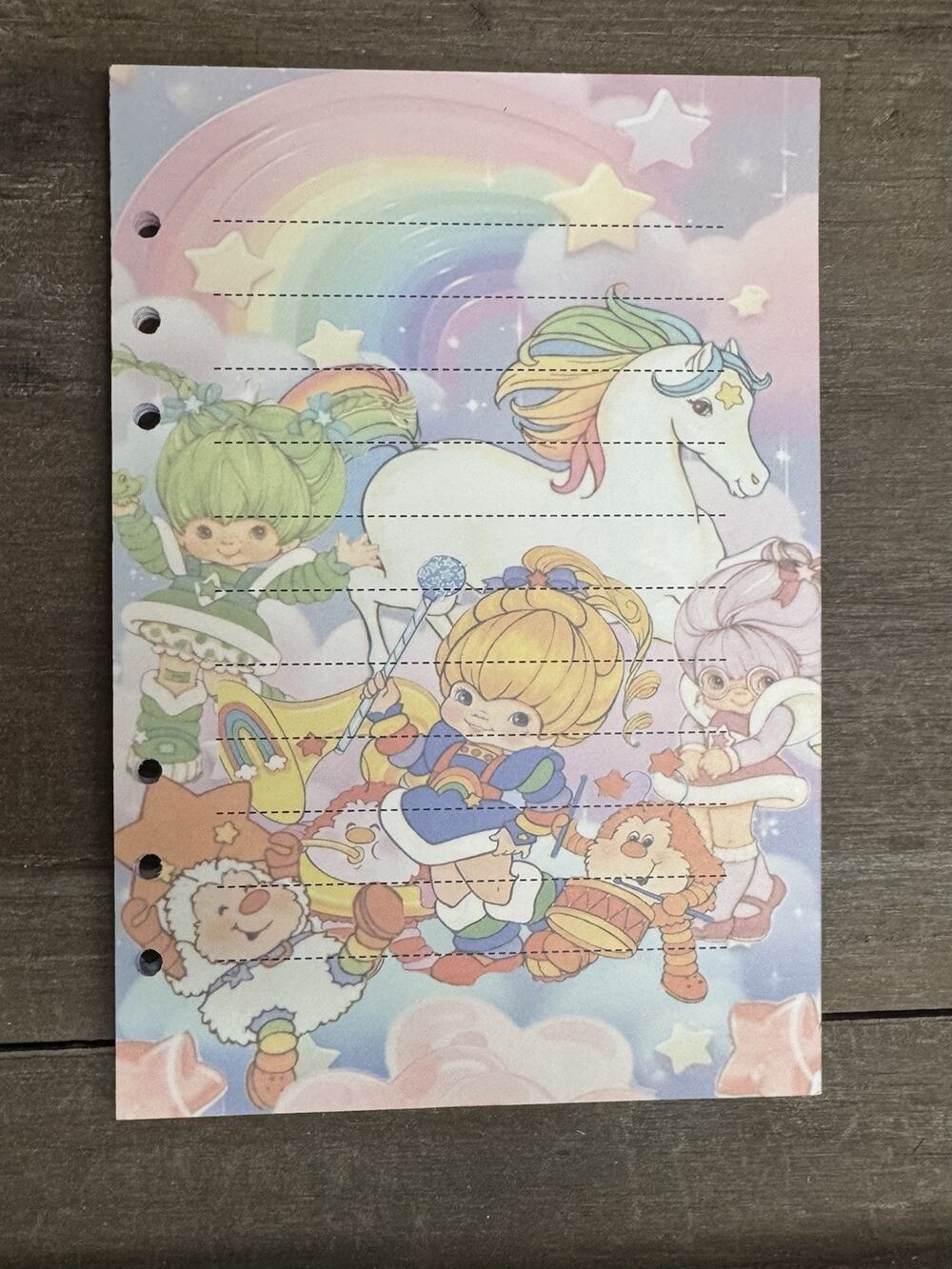 Rainbow Brite Friends Size A5 Refill Paper (50 Sheets)